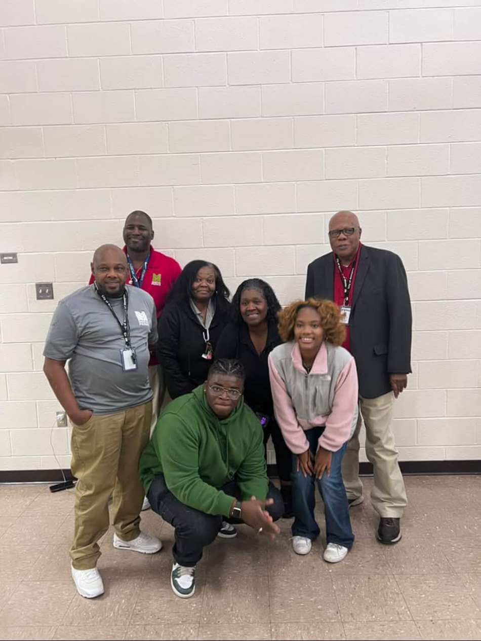 Mr. Charles Blackett + Mr. Johnathan Isom + Ms. Jasmine Bernard + Charles E. Powell Westwood Community Center employees (Courtesy of Mr. Johnathan Isom)